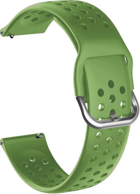 ACM Watch Strap Dot Belt 20mm for Gionee Stylfit Gsw5 Pro Smartwatch Green Smart Watch Strap(Green)