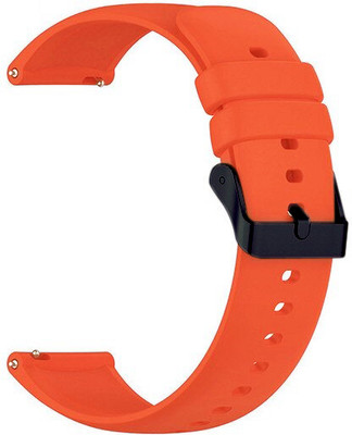 Melfo Smart Watch Strap Belt Black Clip Rubber Strap Belt Compatible With Fire Boltt Retro Bsw175 Smart Watch 7007008 mm Smart Watch Strap(Orange)