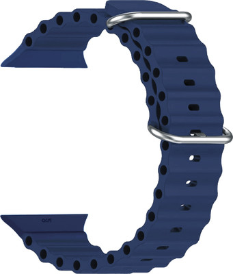 ACM Sliding Watch Strap Silicone Smart for Kratos Bold Plus Sw15 watch Dark Blu Smart Watch Strap(Blue)