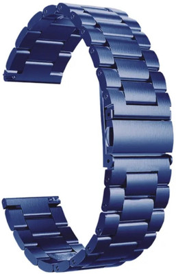 Melfo Steel SS Strap Compatible with Boult Trail Smart Watch Smart Watch Strap(Blue)