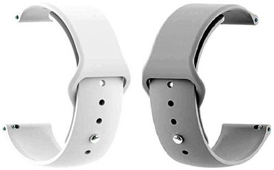 BLACK LOVIES 22 mm Silicon Smartwatch Strap Compatible With A M A Z E F I T PACE Smart Watch Strap(White, Grey)