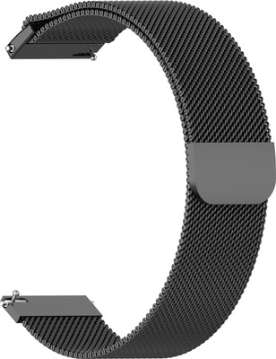 Melfo Mesh Strap Compatible with Boat Wave Arcade Smart Watch Strap(Black)