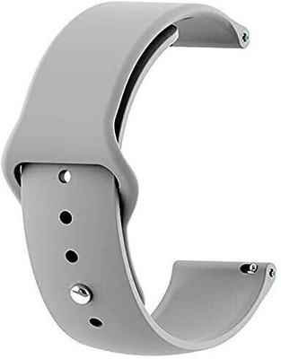 BLACK LOVIES 20 MM Soft Silicon Strap Compatible With Noi_ se Color fit Brio. Smart Watch Strap(Grey)