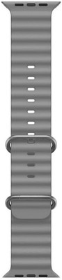 PUNAK 42/44/45/49 MM Ocean Smartwatch Strap For T800 ULTRA, WATCH 8 ULTRA Smart Watch Strap(Grey)