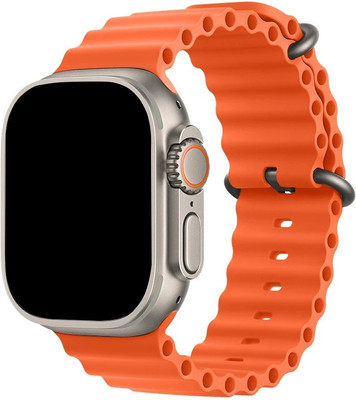 FRACKN Android Smart Watch Men BT Call X8 Ultra T800 Smartwatch(Orange Strap, Free Size)