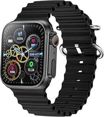 Arceus T10 Ultra Series 8 SmartWatch with Bluetooth Calling Fitness tracker S8 Smartwatch(Black Strap, Free Size)
