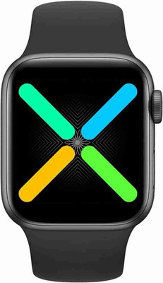 AMS T55 S 9 with Extra Straps Full Touch Display Fitness tracker Smartwatch(Black Strap, Free Size)