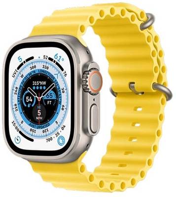 Spark-X S8 ULTRA MAX BT Calling Watch+1 Orange Alpine Strap Free Smartwatch