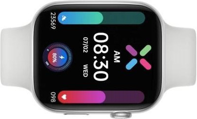 NKL Full Crown Working Smartwatch Series 7 Bluetooth Calling Value Of Money Smartwatch(White Strap, FREE)
