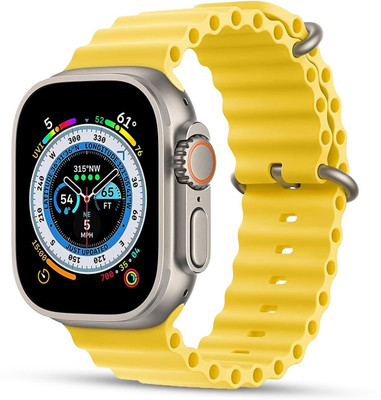 Gabbar T900 Bluetooth Calling,Touchscreen,Android & IIOS Smartwatch Smartwatch(YELLOW Strap, 2.09)