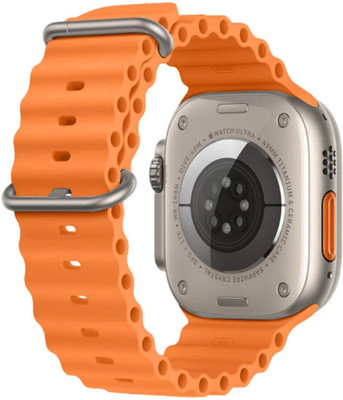 RECTITUDE HD Display Bluetooth Calling Smart Watch with Heart Rate, Sports Mode T900 Ultra Smartwatch(Orange Strap, Free Size)
