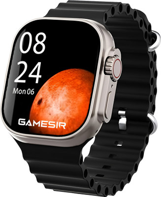 TECHIO T800 BT Calling Watch with Health & Fitness, Facebook, WhatsApp, Insta Notify Smartwatch(Black Strap, Free Size)