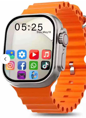 RLS T800 Ultra Smart Watch Series 8 ORANGE Smartwatch(ORANGE Strap, FREESIZE)