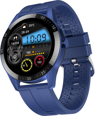 Fire-Boltt Talk 35.3mm (1.39) Bluetooth Calling with SpO2, Metal Body & Luxury Design Smartwatch(Astro Navy Strap, 46)