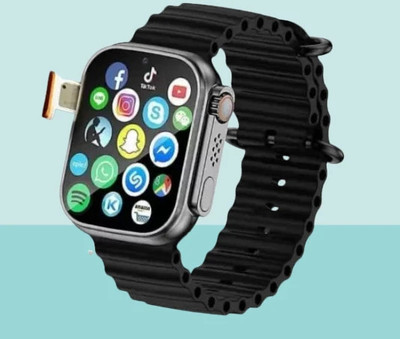 BEST BOOST T800 Ultra Honeycomb smart watch & SIM card 4G network Android System Smartwatch(Black Strap, Free Size)