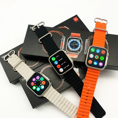 Arceus t900 Ultra Smart Watch & Wireless Charger T800 Smartwatch(Orange Strap, Free Size)