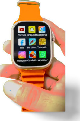 ROBB STARK T900 Ultra Smartwatch With Calling Technology Smart Band Smartwatch(orange Strap, Free Size)