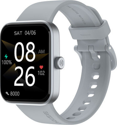 Noise ColorFit Caliber Go with 1.69 inch HD Display, 40 Sports Modes, 150+ Watch Faces Smartwatch (Grey Strap, Regular)