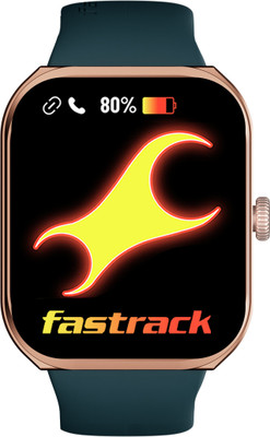 Fastrack Revoltt FS2+|2.01'' Display|Functional Crown|BT Calling|AI Voice Assistance|IP68 Smartwatch(Green Strap, Free Size)