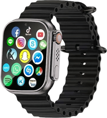 DOPEWOPE T800 Ultra Honeycomp Edition smart watch with WiFi GPS SIM card 4G T66 Smartwatch(Black Strap, Free Size)