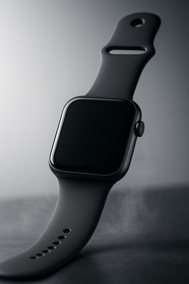 RKLS AI_SWT500-44 Smartwatch(Black Strap, Free Size)