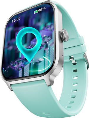 boAt Storm Call 3 Plus w/ Turn by Turn Navigation, QR Tray, 4.97cm(1.96'') HD Display Smartwatch(Mint Green Strap, Free Size)