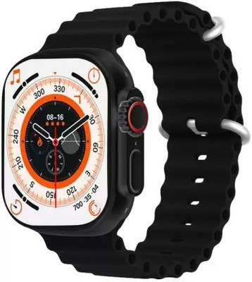technofill T80 Series 8 Ultra Smart Watch HD 1.99 Inch Display Smart Watch Smartwatch(Black Strap, Free)
