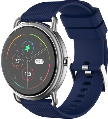 Noise Fit Buzz with 1.32inch HD Round Screen, Bluetooth calling and SPO2 Smartwatch (Blue Strap, Regular)
