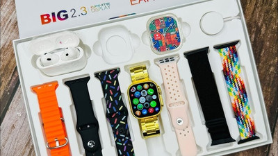 EVAAENTERPRISES I20 Smartwatch + Earbud compatible with android and IOS Smartwatch(Multicolor Strap, free)