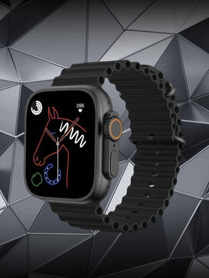 NIKHILX T 800 ULTRA SMARTWATCH Smartwatch(BLACK Strap, Free size)
