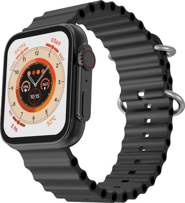 Fire-Boltt 45.2mm (1.78) AMOLED 368*448px Res,BT Calling and 123 Sports Modes Smartwatch(Black Strap, Free Size)