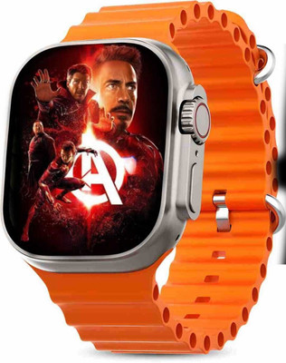 Hanuman Enterprise T800 Ultra Smart Watch Series 8 ORANGE Smartwatch(ORANGE Strap, FREESIZE)