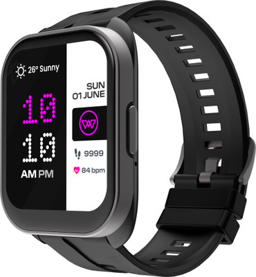 Wings Urbana 2.01 Made In India HD IPS 110+Sport Mode, Metallic Finish 200+ Watchfaces Smartwatch  (Black Strap, One Size) For Rs. 1699 @ 58 %