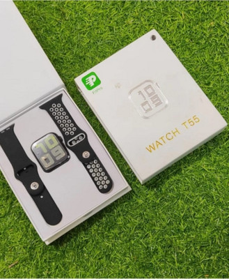 CYXUS T55 Dual Belt With Android & IOS Smartwatch(Black Strap, Free)