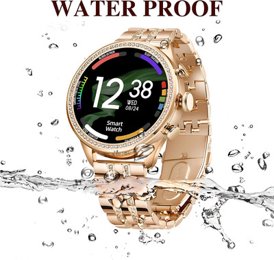 MELZRON Gen9 Smatwatch Bluetooth Calling Smartwatch Smartwatch(Rose Gold Strap, Free Size)