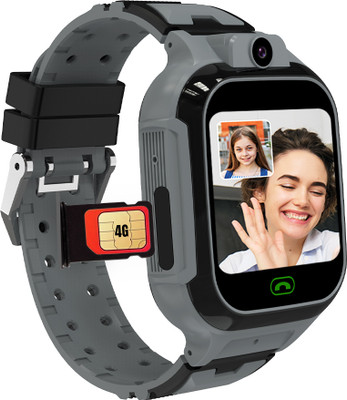Sekyo Carepal Pro Plus 4G Kids Smartwatch Video Calling, GPS Location, Class Mode Smartwatch(Black Strap, Safety Smartwatch for kids, Family Alert, 2 Days Battery, Free size)