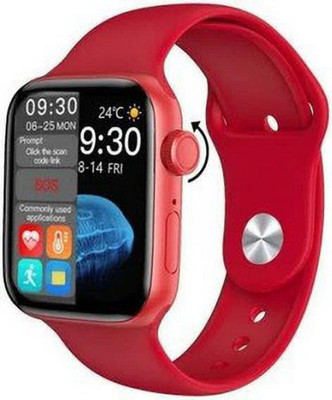 Vishaq i8 Pro Max Smart Watch Smartwatch(Red Strap, Free Size)