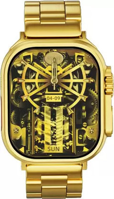 TRUETAG A7 Android Smart Watch Men 4G Network BT Call GPS X8 Ultra Smart C9 Smartwatch Smartwatch(Golden Strap, Free Size)