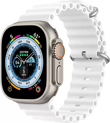 fablooks Ultra series Smartwatch(White Strap, Free Size)