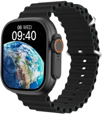 RLS T800 Ultra Smartwatch(Black Strap, Free Size)
