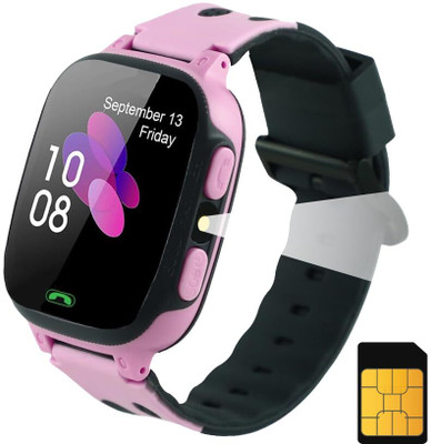 Sekyo S2 Pro Kids SmartWatch for Boys & Girls LBS Location Tracking, Smartwatch(Pink Strap, Selfie Camera, SOS | 2G/4G/5G Sim Card Support | Parent Control App)