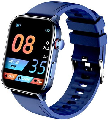 itel ICON-3 Smartwatch BT Calling 2.01 AMOLED Display IP67 Waterproof Smartwatch(Midnight Blue Strap, Free Size)