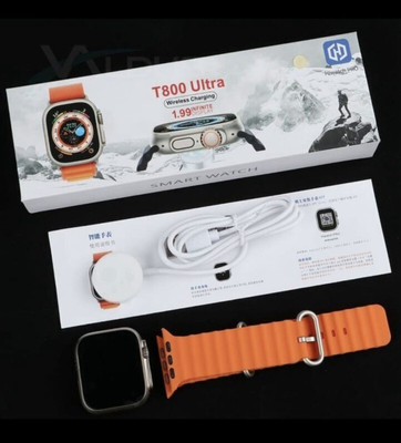 SHIVTAPI T800 Ultra Smartwatch(Orange Strap, FREE SIZE)