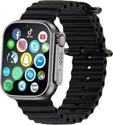 BEST BOOST T800 black Ultra Edition smart watch with WiFi GPS T800 4G S8 Sim Card Smartwatch(Black Strap, Free Size)