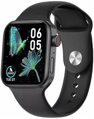 P U COLLECTION T55 smart watch series 8 with ultra black strap Smartwatch(Black Strap, Free Size)