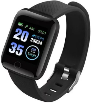 GUGGU GTJ7A_D13 Wrist SmartWatch Heart Rate Fitness Smart Band Smartwatch (Black) Smartwatch(Black Strap, Free)
