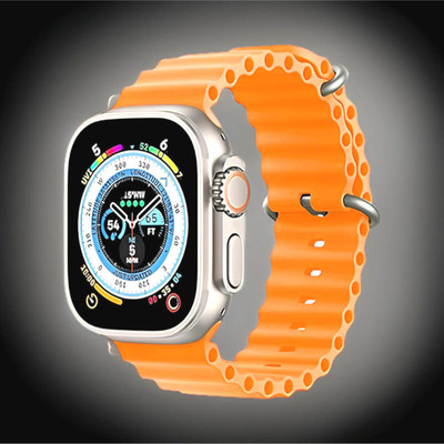 FRONY KX-199 T800 Ultra smart watch 4G network Smartwatch_Orange Smartwatch(Orange Strap, Free)