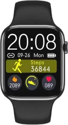 PS COLLECTION Smartwatch men end women T55 series 7 Touchscreen Smart Watch Bluetooth Smartwatch(Black Strap, Free Size)