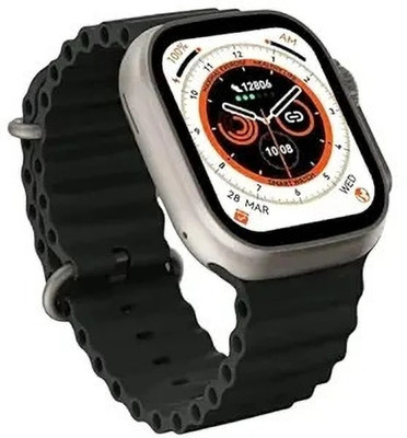 TECHIO T800 ULTRA Smart Watch No sim card Opetion Smartwatch NO sim card Smartwatch(black Strap, FREE)