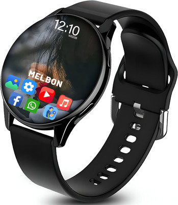 Melbon Active 2 Premium Smartwatch with BT Calling, TWS Connect, Fitness Monitoring Smartwatch(Black Strap, Free Size)